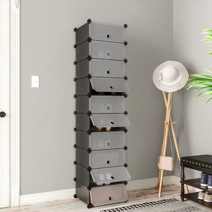 Modulares Regal mit Schubladen BOXIFY, schwarz