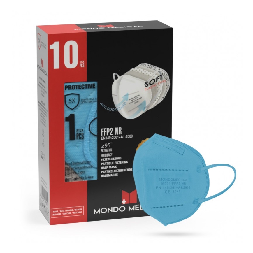 Mondo Medical Atemschutzmaske FFP2 NR Hellblau 100Stk