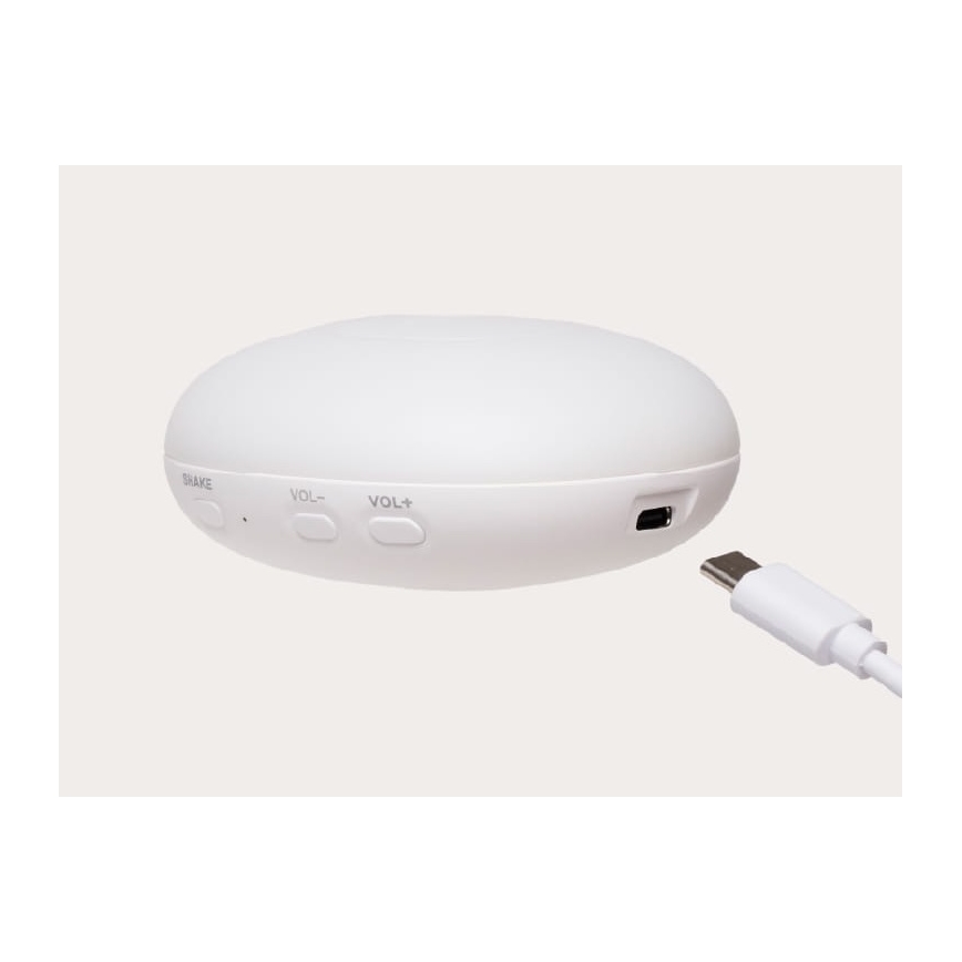 Moonie - Einschlafhilfe mit Melodie und Licht, Seehund, Organic Grey