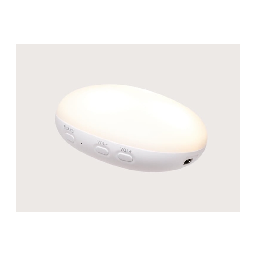 Moonie - Einschlafhilfe mit Melodie und Licht, Seehund, Organic Grey