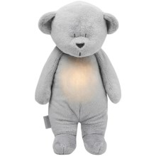 Moonie - Nachtlampe für Kinder Teddybär silver