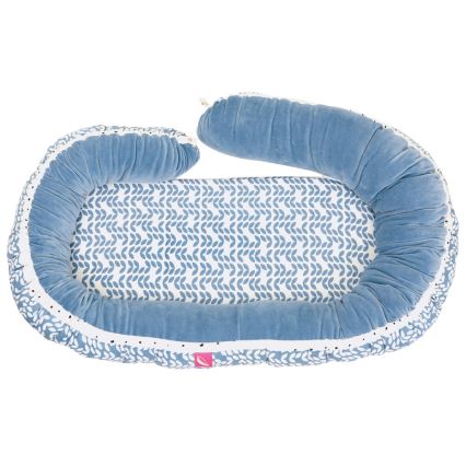 MOTHERHOOD - Nestchen und Kissen für Baby JUNIOR 2in1 blau