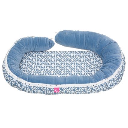 MOTHERHOOD - Nestchen und Kissen für Baby JUNIOR 2in1 blau