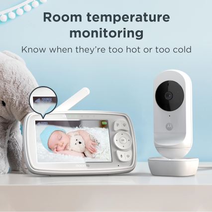 Motorola - Smart-Babyfon Nursery Ease 44 Connect Wi-Fi