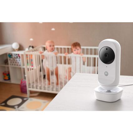 Motorola VM35-2 - Wiederaufladbares Babyphone mit 2 Kameras, 2000 mAh