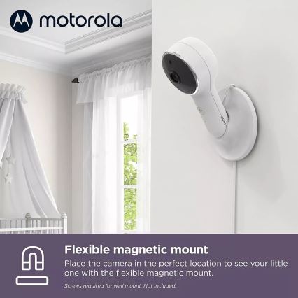 Motorola VM65X - Aufladbares Smart-Babyfon mit Kamera Wi-Fi
