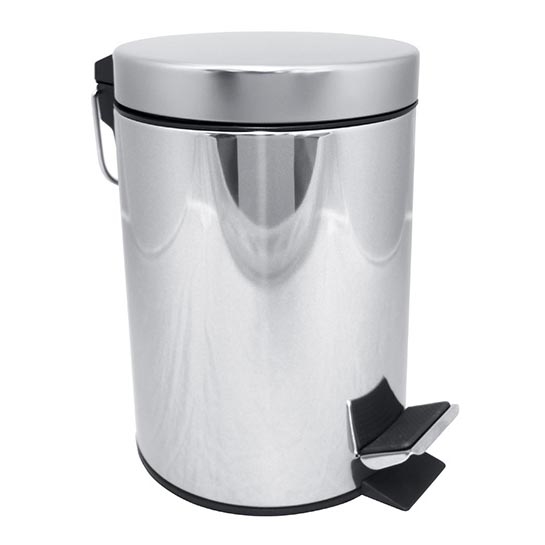 Mülleimer 17x25,5 cm Edelstahl/silber