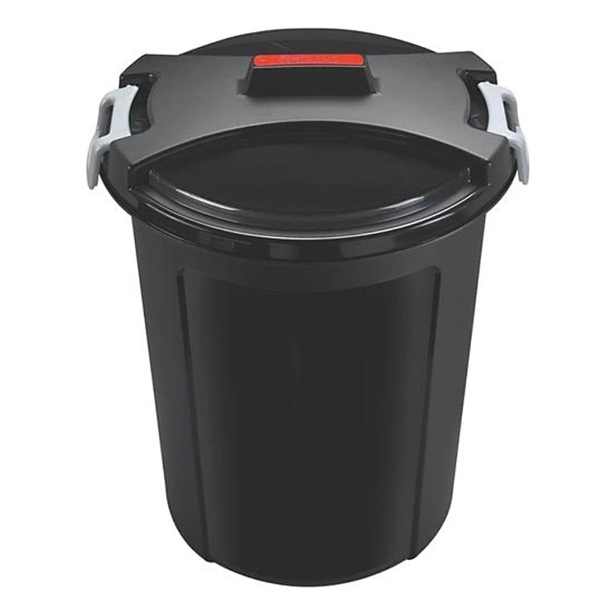 Mülleimer HEIDRUN 46 l schwarz