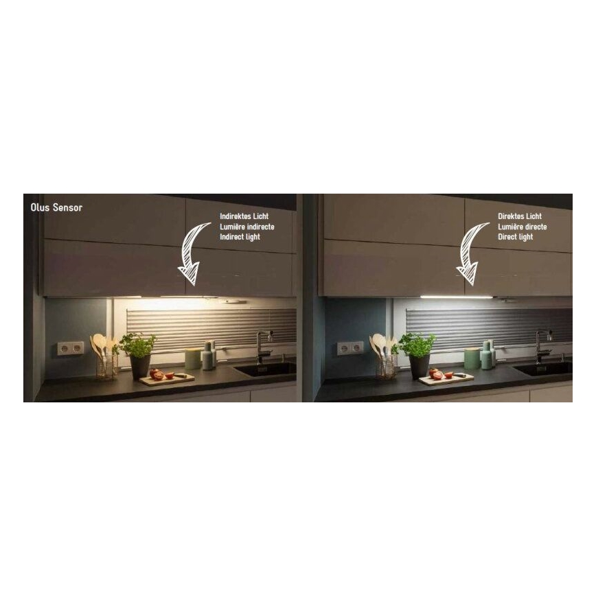 Müller-Licht - dimmbare LED-Unterbauleuchte mit Bewegungssensor OLUS LED/11W/230V 3000/4000K