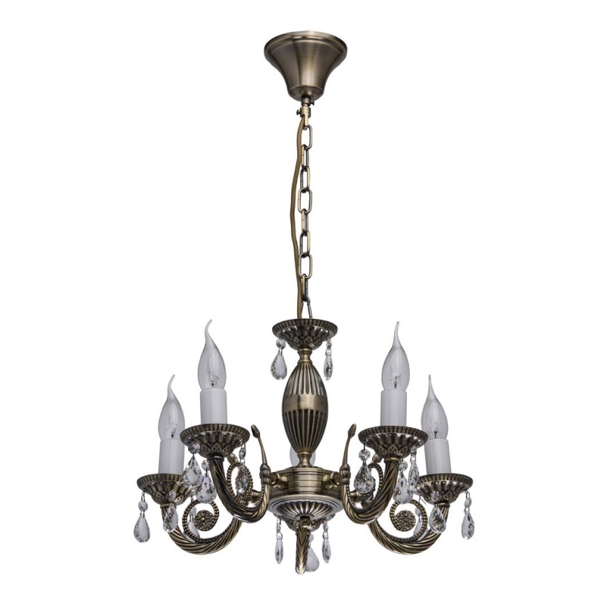 MW-LIGHT - Kette-Kronleuchter CLASSIC AURORA 5xE14/60W/230V