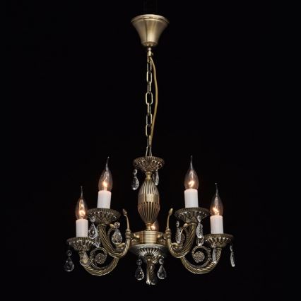 MW-LIGHT - Kette-Kronleuchter CLASSIC AURORA 5xE14/60W/230V