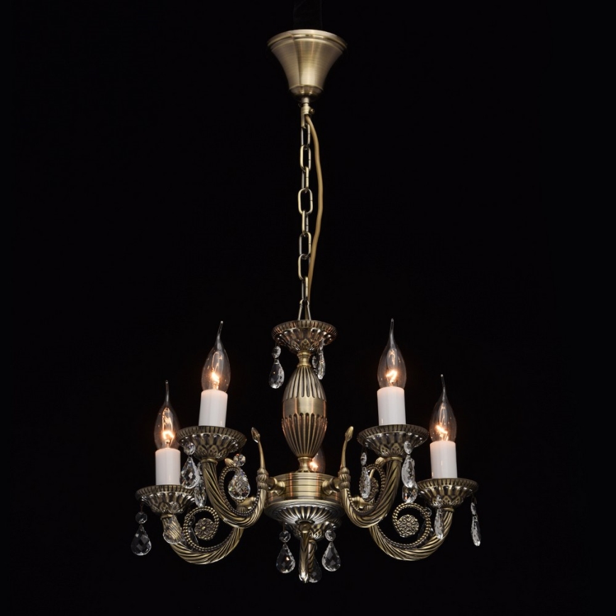 MW-LIGHT - Kette-Kronleuchter CLASSIC AURORA 5xE14/60W/230V