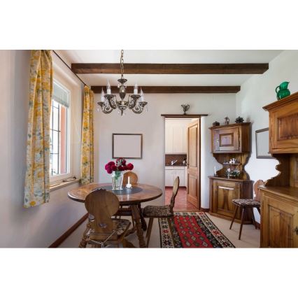 MW-LIGHT - Kette-Kronleuchter CLASSIC AURORA 5xE14/60W/230V