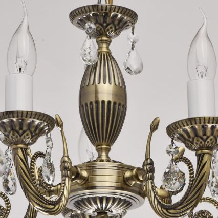 MW-LIGHT - Kette-Kronleuchter CLASSIC AURORA 5xE14/60W/230V