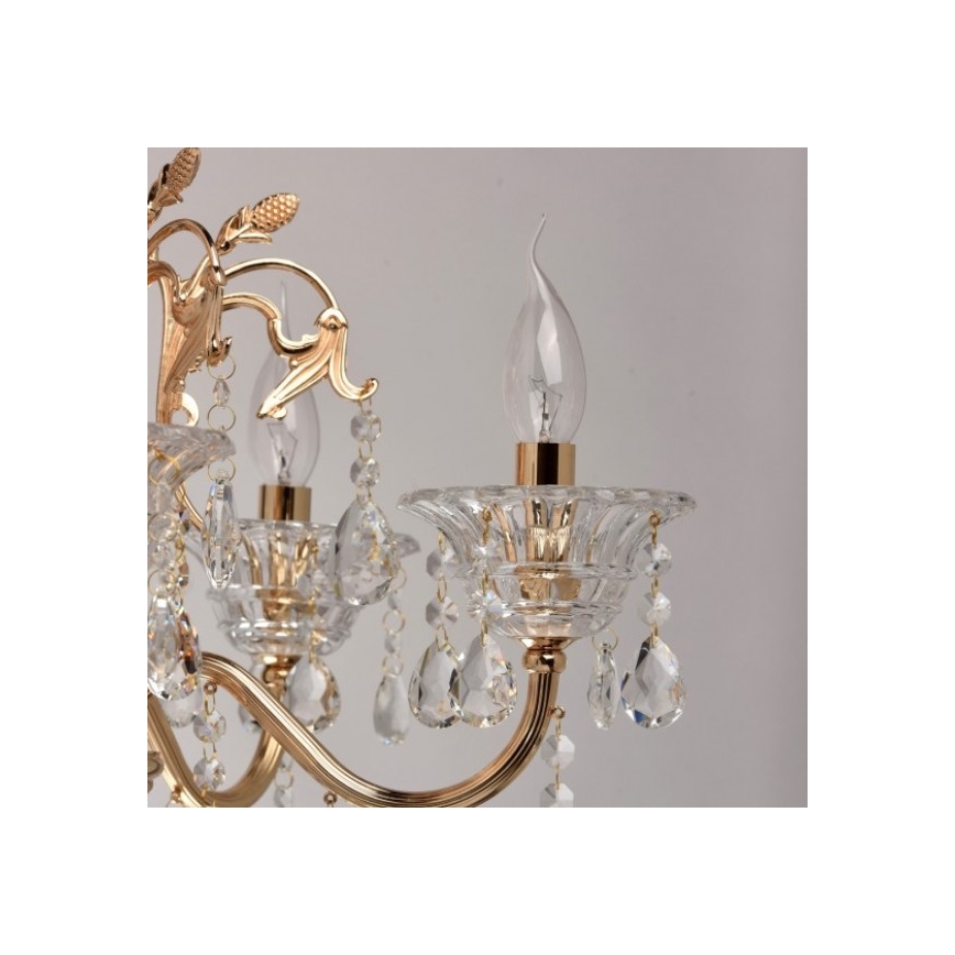 MW-LIGHT - Kette-Kronleuchter  CRYSTAL 8xE14/40W/230V
