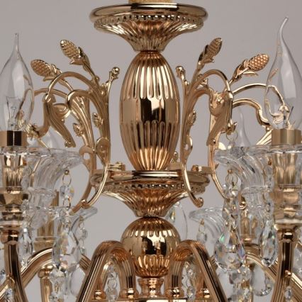 MW-LIGHT - Kette-Kronleuchter  CRYSTAL 8xE14/40W/230V