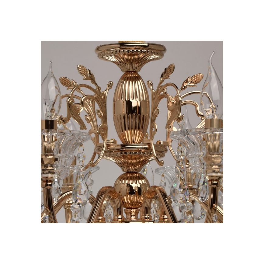 MW-LIGHT - Kette-Kronleuchter  CRYSTAL 8xE14/40W/230V