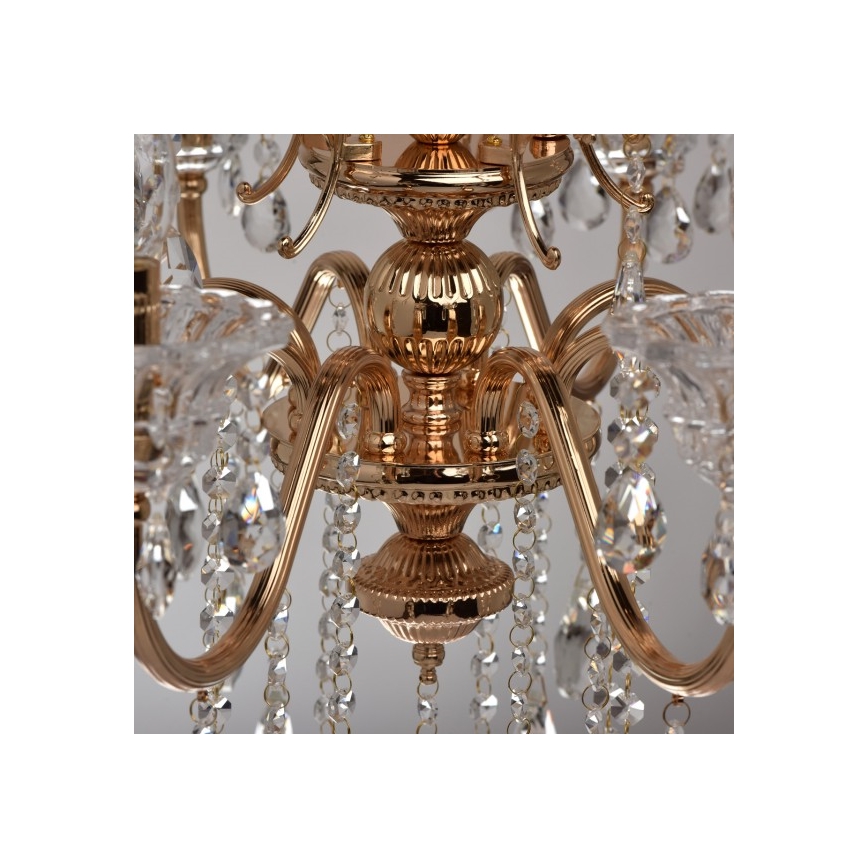 MW-LIGHT - Kette-Kronleuchter  CRYSTAL 8xE14/40W/230V
