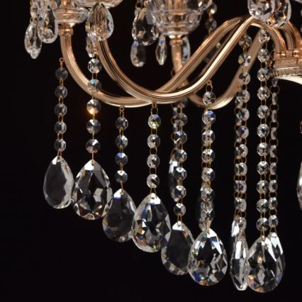 MW-LIGHT - Kette-Kronleuchter  CRYSTAL 8xE14/40W/230V