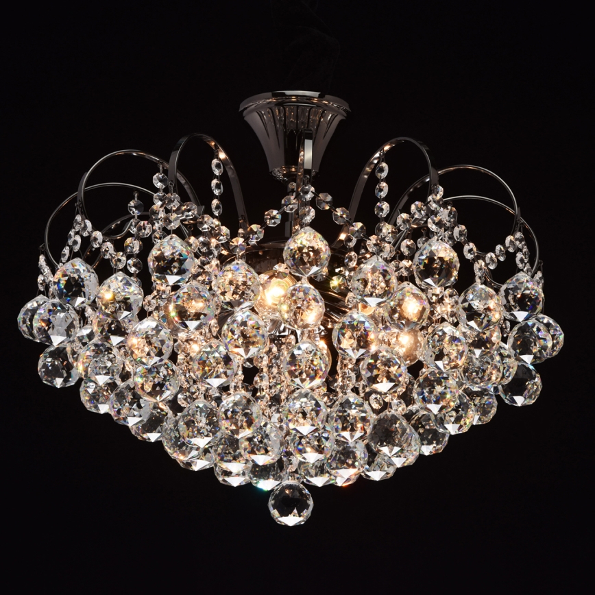 MW-LIGHT - Kristall-Kronleuchter na tyči CRYSTAL 6xE14/60W/230V