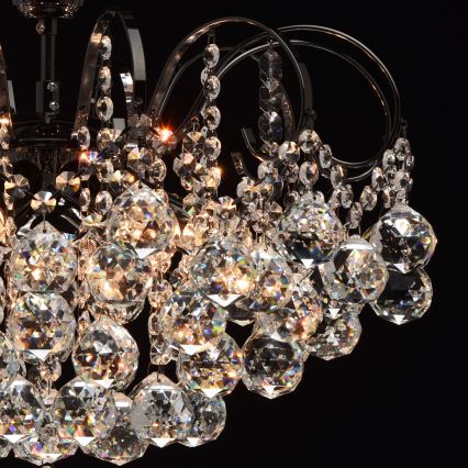 MW-LIGHT - Kristall-Kronleuchter na tyči CRYSTAL 6xE14/60W/230V