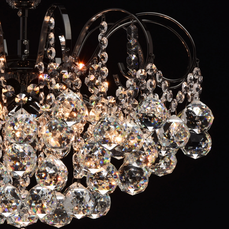 MW-LIGHT - Kristall-Kronleuchter na tyči CRYSTAL 6xE14/60W/230V