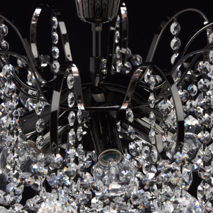 MW-LIGHT - Kristall-Kronleuchter na tyči CRYSTAL 6xE14/60W/230V