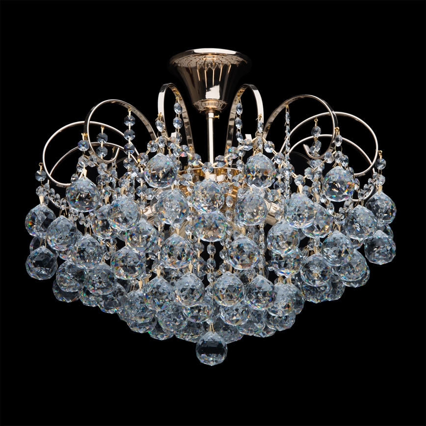MW-LIGHT - Kristall-Kronleuchter na tyči CRYSTAL 6xE14/60W/230V