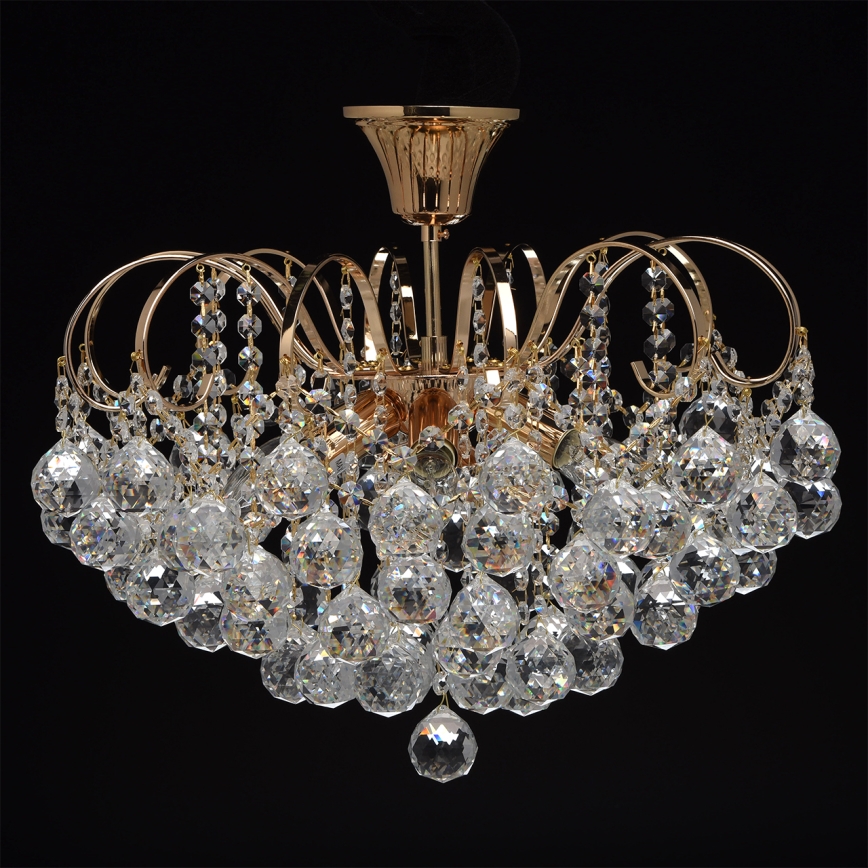 MW-LIGHT - Kristall-Kronleuchter na tyči CRYSTAL 6xE14/60W/230V