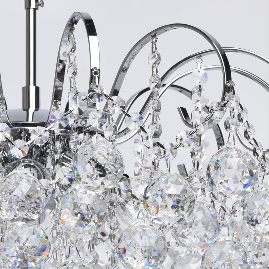 MW-LIGHT - Kristall-Kronleuchter na tyči CRYSTAL 6xE14/60W/230V