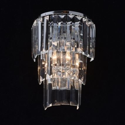 MW-LIGHT - Kristall-Wandleuchte CRYSTAL 1xE14/60W/230V