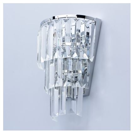 MW-LIGHT - Kristall-Wandleuchte CRYSTAL 1xE14/60W/230V