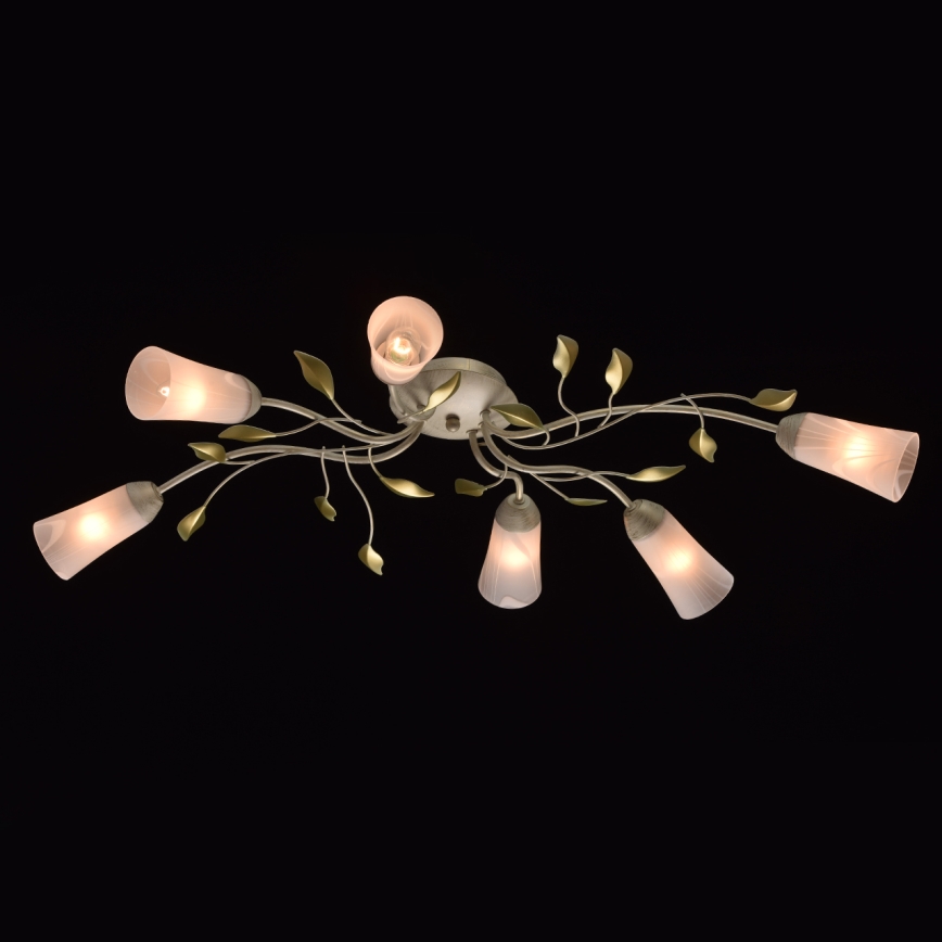 MW-LIGHT - Kronleuchter FLORA 6xE14/60W/230V