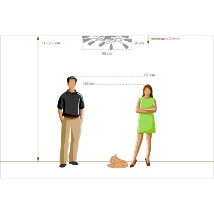 MW-LIGHT - Kronleuchter VERONA 10xE14/60W/230V
