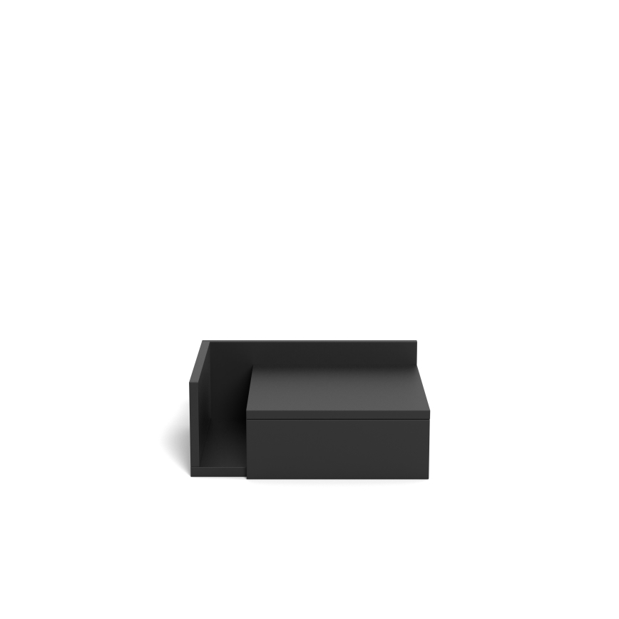 Nachttisch AVA 40x32 cm, schwarz