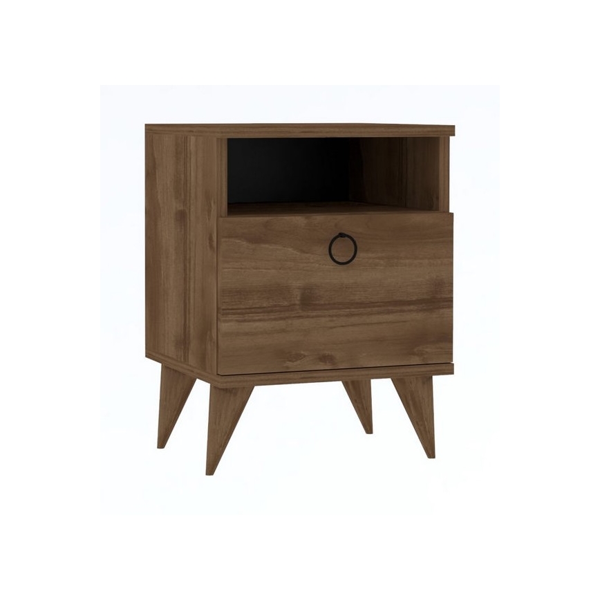 Nachttisch BARLO 50x40 cm braun