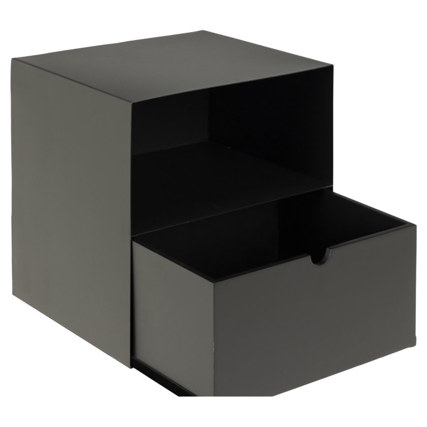 Nachttisch mit Wandmontageoption BEKIM schwarz