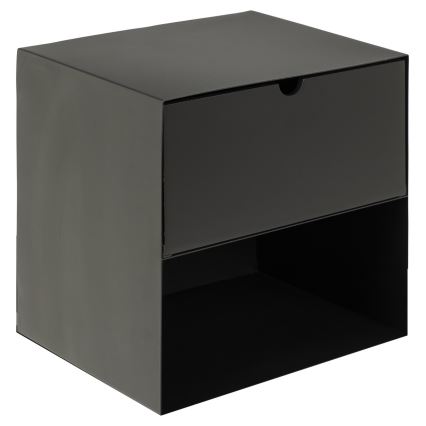 Nachttisch mit Wandmontageoption BEKIM schwarz