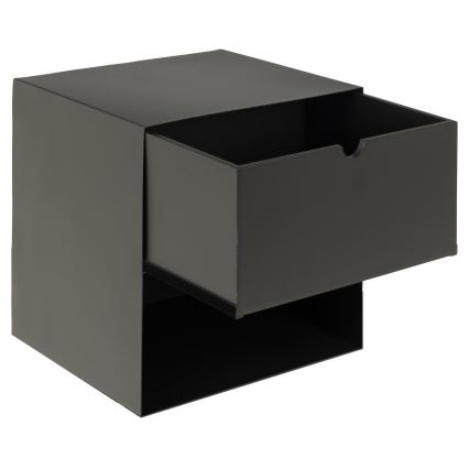 Nachttisch mit Wandmontageoption BEKIM schwarz