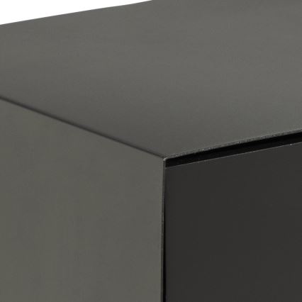 Nachttisch mit Wandmontageoption BEKIM schwarz