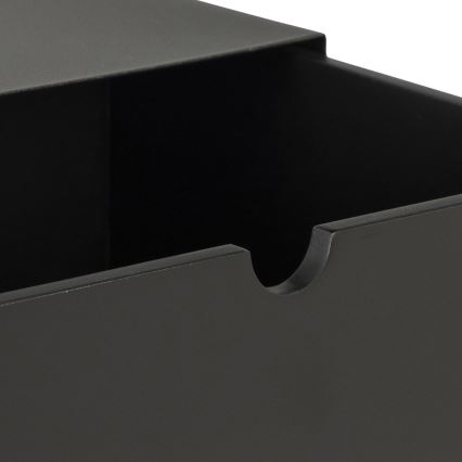 Nachttisch mit Wandmontageoption BEKIM schwarz