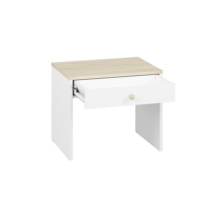 Nachttisch BUBO 58x69 cm weiß/beige