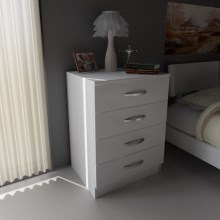 Nachttisch DIVA 74x55 cm weiß