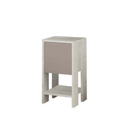 Nachttisch EMA 55x30 cm weiß/beige