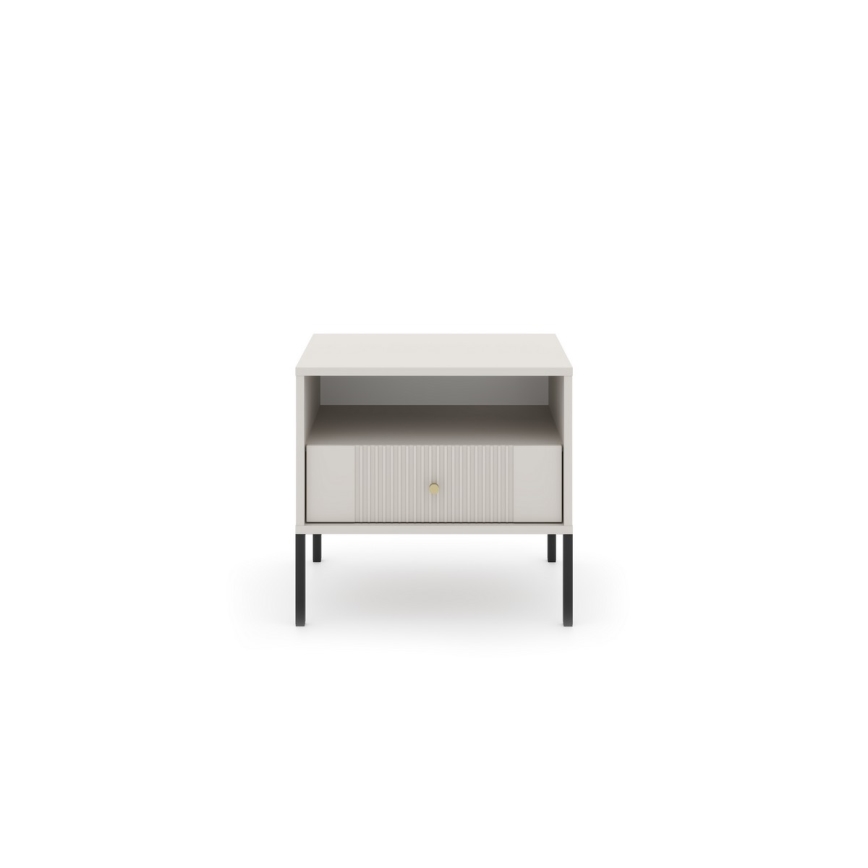 Nachttisch LUE beige/schwarz