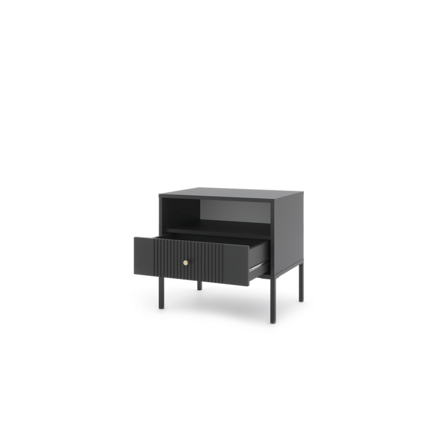 Nachttisch LUE, schwarz