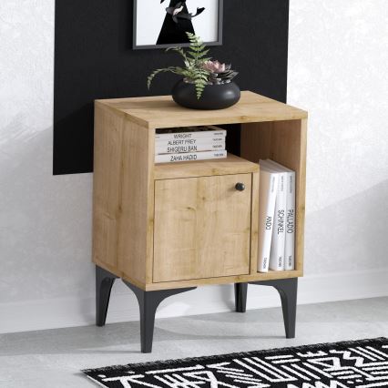 Nachttisch NUNO 55x40 cm Saphir-Eiche
