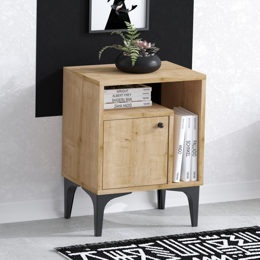Nachttisch NUNO 55x40 cm Saphir-Eiche
