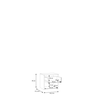 Nachttisch PANO Beige