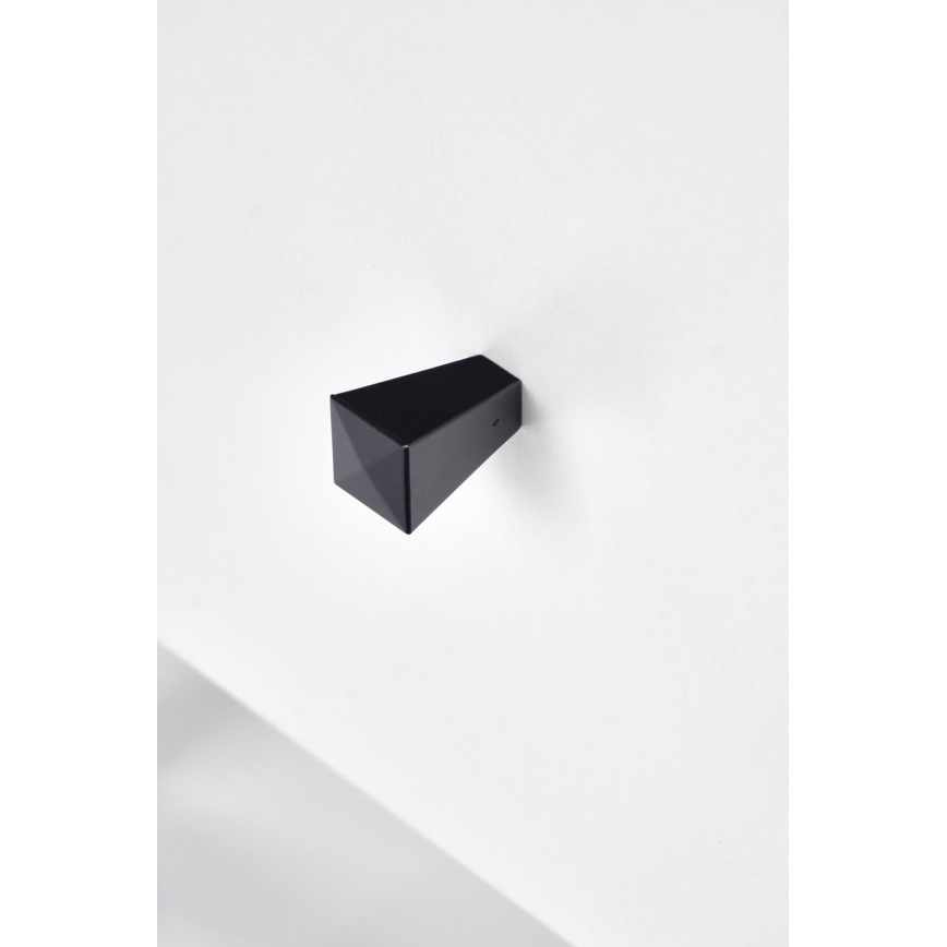 Nachttisch SILVIA 52x40 cm schwarz/weiß